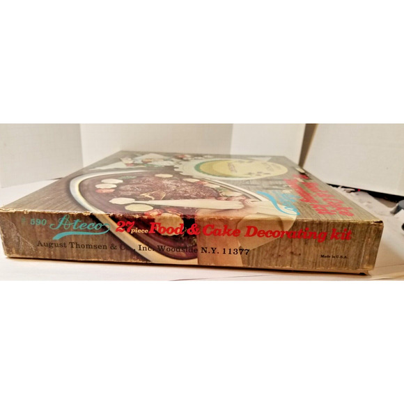 Ateco 1950/1960 Fancy Decorating Set Cake Pastry In Box + Instructions READ - Picture 3 of 14